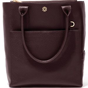 Dagne Dover Charlie Tote - Oxblood - Leather